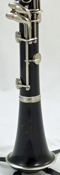 Used Buffet B12 Clarinet - close up of bell and lower joint