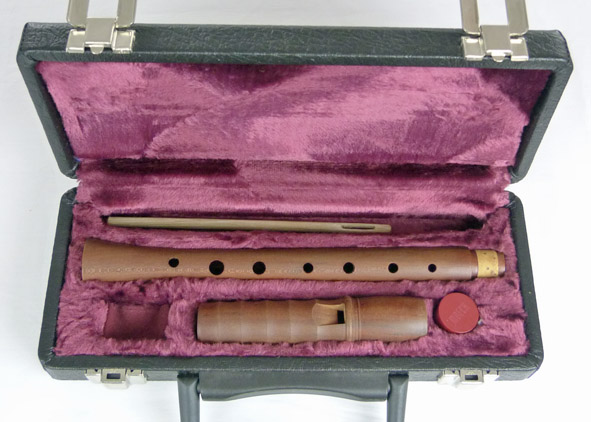 Used Moeck Kynseker Model 8250 soprano recorder - recorder in original case