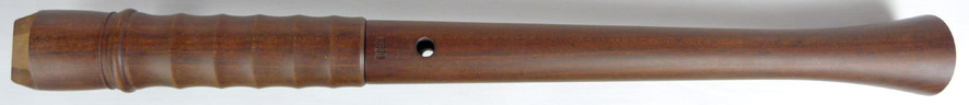 Used Moeck Kynseker Model 8250 soprano recorder - back side of recorder