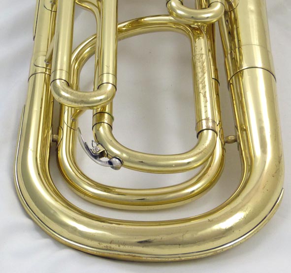 Used Yamaha YBH-301 baritone - close up of bottom