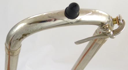 Used Bach Stradivarius 36B trombone - close up of outer slide