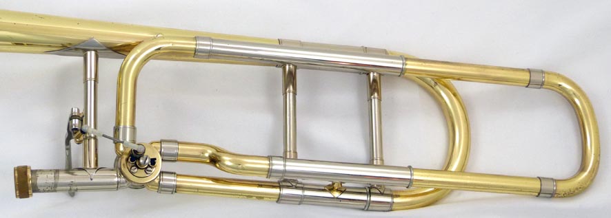 Used Bach Stradivarius 36BO trombone - close up of wrap
