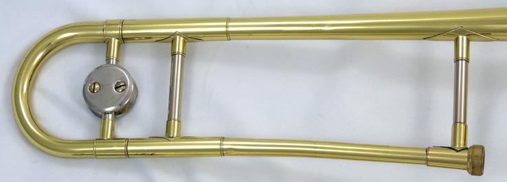 Bach USA student trombone - close up of outer slide