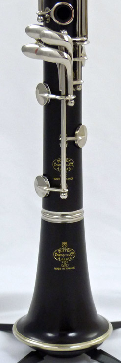 Buffet R13 Clarinet - close up of bell and lower joint