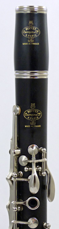 Used Buffet R13 Clarinet - close up of barrel and top joint