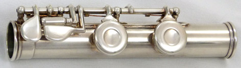 Used Gemeinhardt M2 flute - close up of foot joint