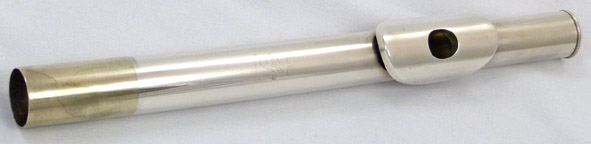 Used Gemeinhardt M2 flute - close up of head joint