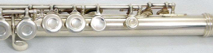 Used Gemeinhardt M2 flute - close up of keys