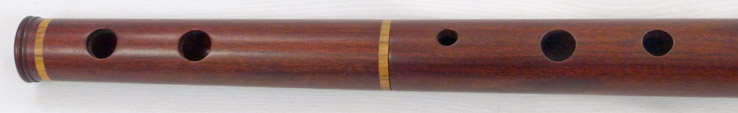 Used Windward Pratten Irish D flute - close up of foot joint