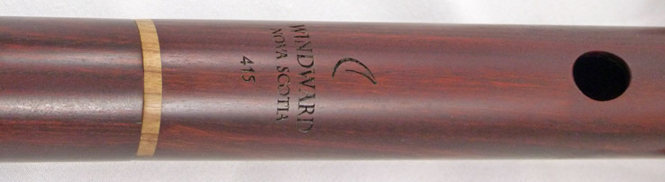 Used Windward Pratten Irish D flute - stamping on head