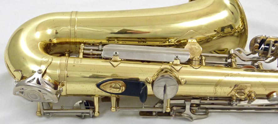 Used Yamaha YAS-23 alto saxophone - close up of back